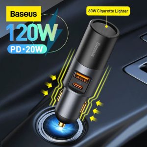 chargeur de voiture 120W Car Charger Baseus Maroc