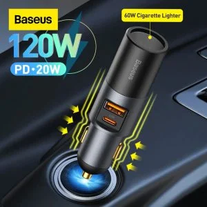 chargeur de voiture 120W Car Charger Baseus Maroc