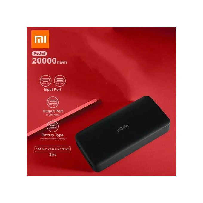 Xiaomi Power Bank 20000 mah Rabat Maroc