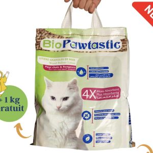 Litière pour Chat à base de Granulé de bois, 13 Litres,Végétale, Ecologique, Extra absorbante, Economique