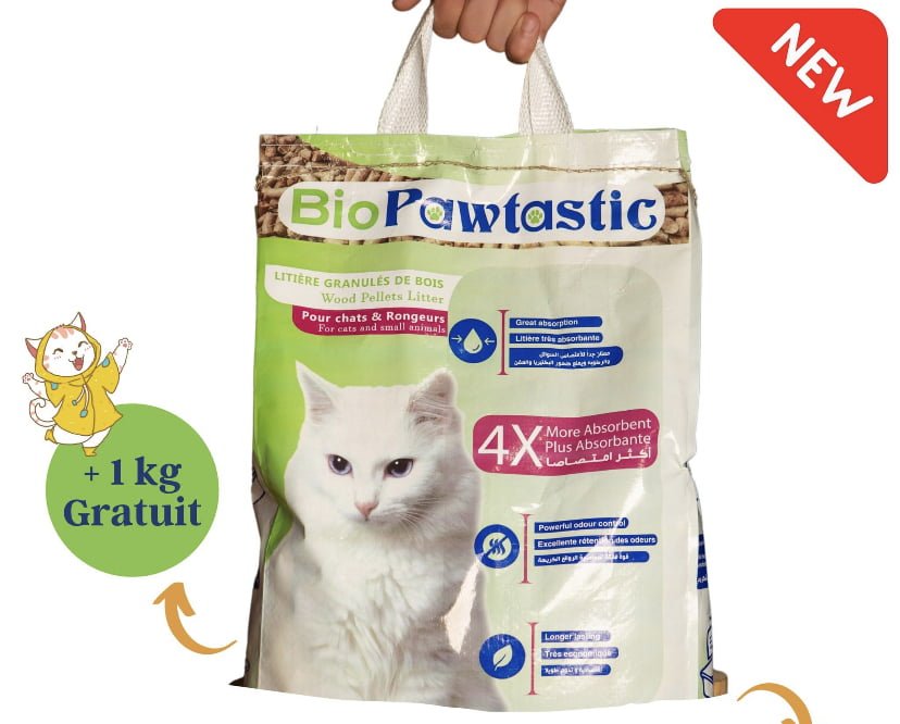 Litière pour Chat à base de Granulé de bois, 13 Litres,Végétale, Ecologique, Extra absorbante, Economique Litière pour Chat à base de Granulé de bois, 13 Litres,Végétale, Ecologique, Extra absorbante, Economique