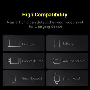 Baseus Blade 100w 3 Type-C Maroc, Pour PC Portable et telephone