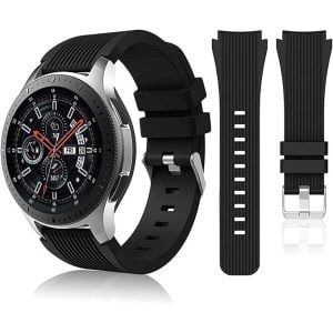 Bracelet Samsung Gear S3 Silicone Replacement Band (22mm) - Noir