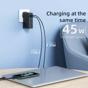 Baseus 45w Power bank et Chargeur 10000mah GaN2 Prix Maroc