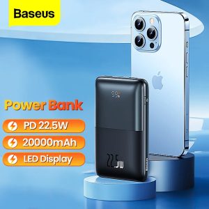 Baseus Power Bank Bipow Pro 20000mAh 22.5W Charge Rapide PD, QC3.0 maroc