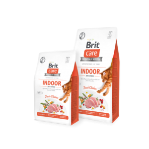 Brit Care Croquettes sans céréales indoor anti-stress - pour chat 2kg